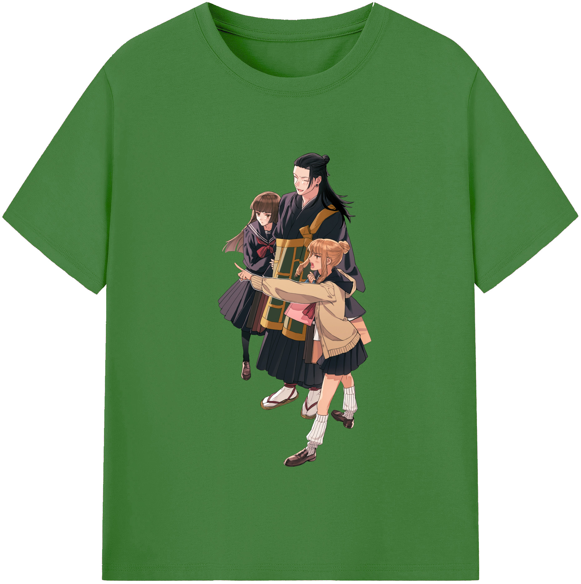 （画像用） 呪術廻戦 Jujutsu Kaisen レディースカジュアルプリントTシャツ（綿100％）